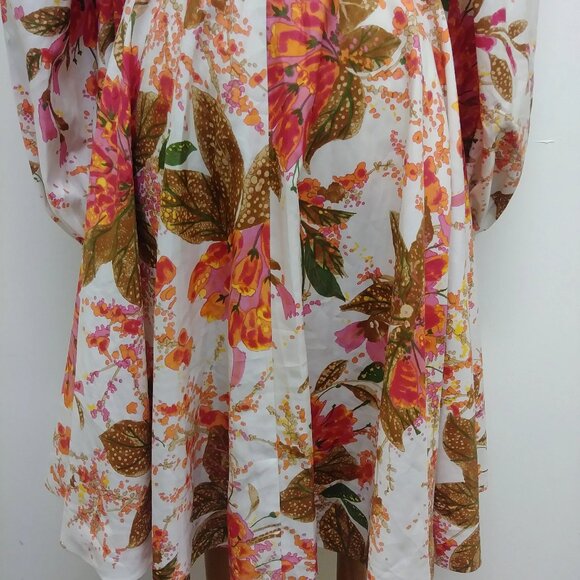 1970's Handmade Flower Print Dress - Picture 8 of 9